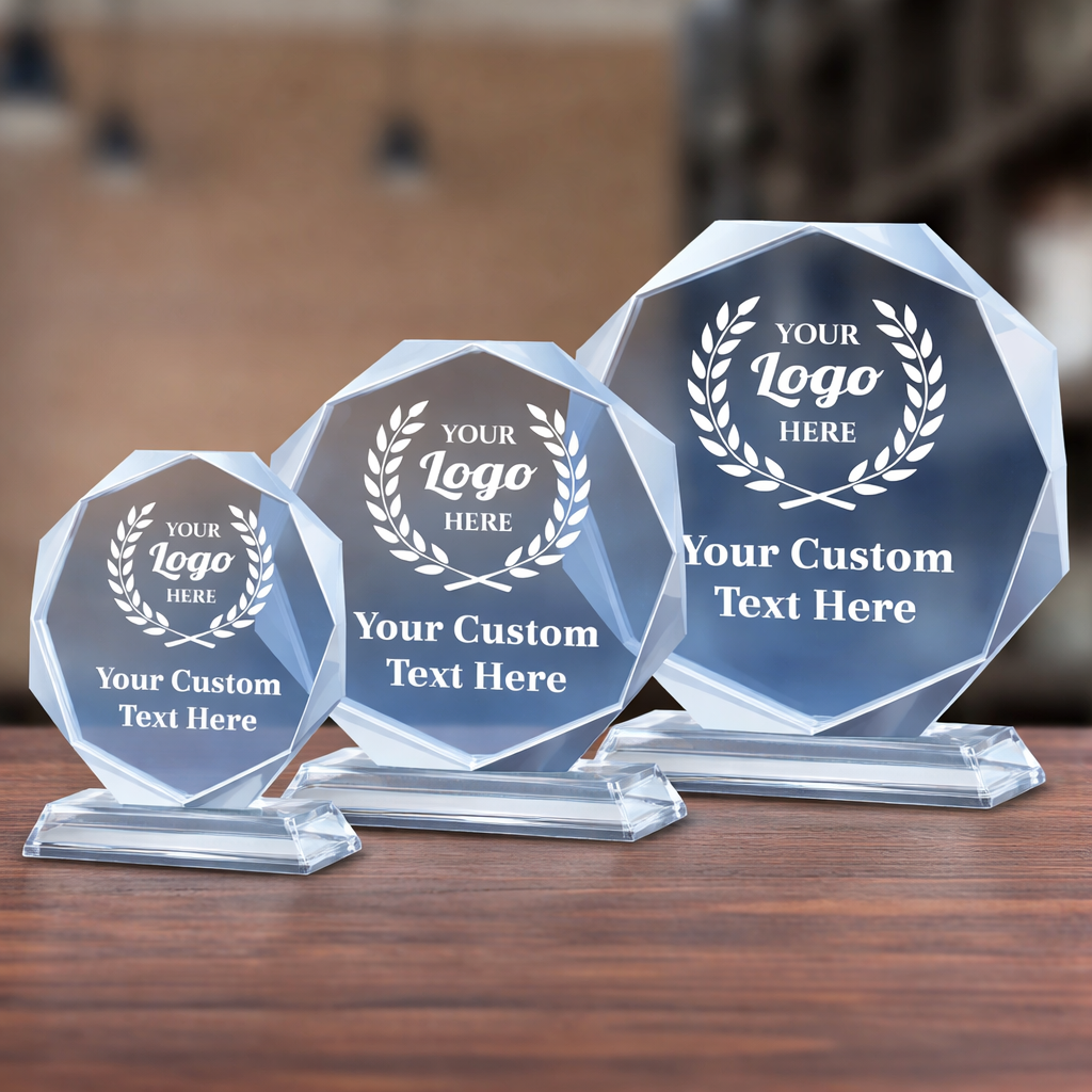 Custom Logo Crystal Award