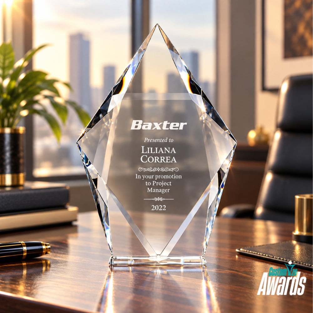 Summit Diamond  | Customized Crystal Award for corporate leadership