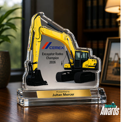 Excavator | Construction Champion Acrylic Award