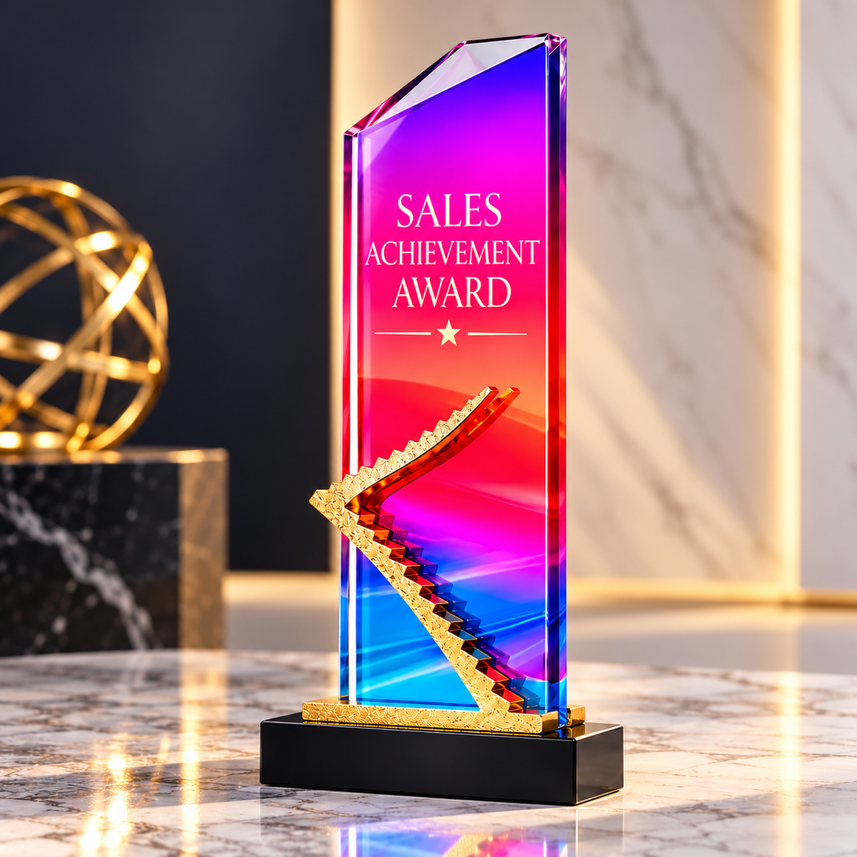 Prism Ascend | Custom Crystal Sales Achievement Award