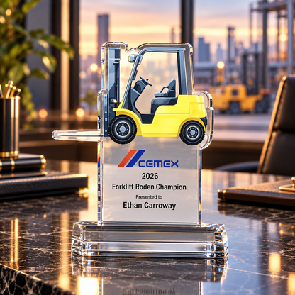 LiftMaster | Acryl-Award für herausragende Gabelstapler-Sicherheit