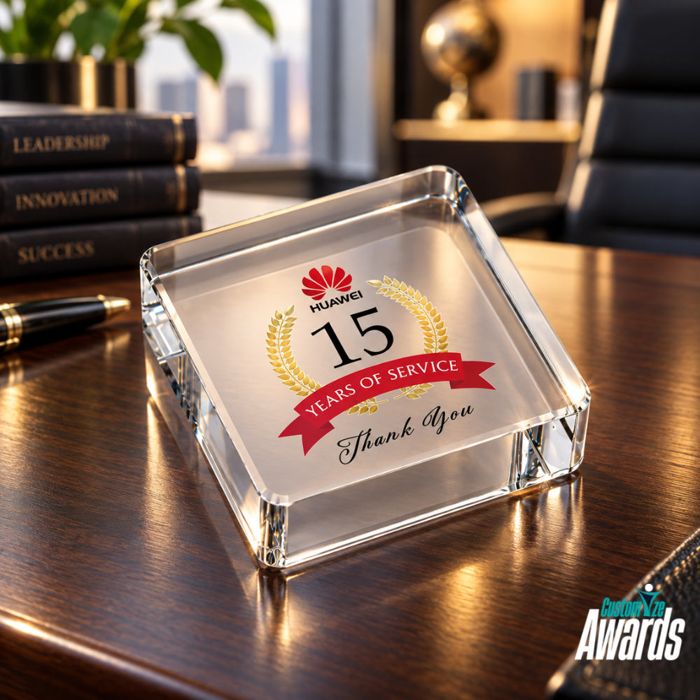 Service Legacy | 15-Year Employee Anniversary Glass Award