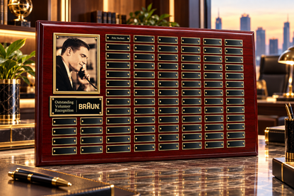 Rosewood Silver | Custom Engraved Plaque for Corporate Recognition