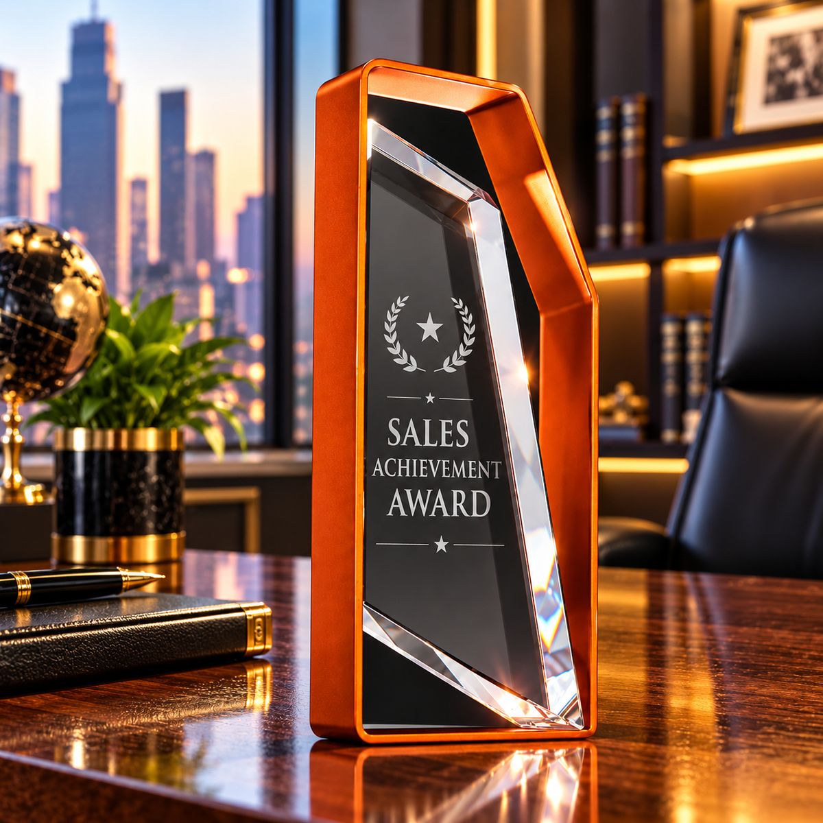 Ember Crest | Custom Crystal Sales Achievement Award