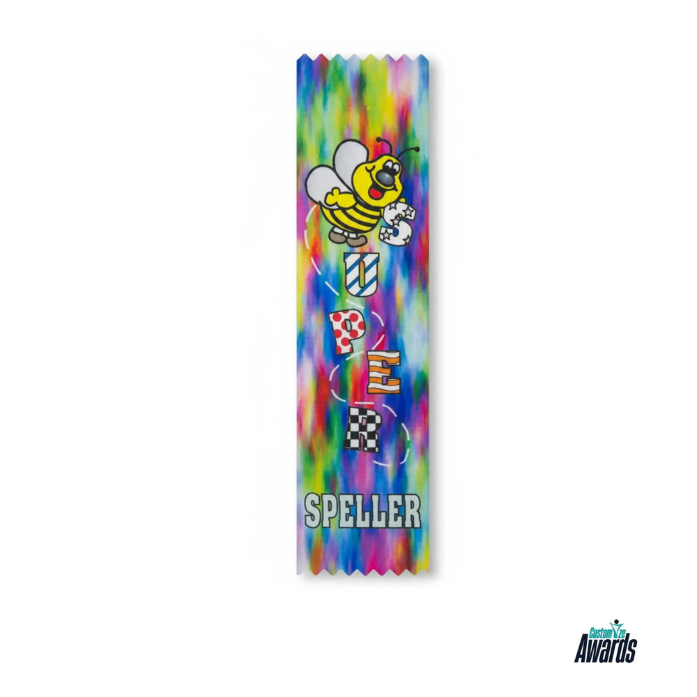 Vibrant Buzz | Custom Spelling Competition Award Ribbon for Students
