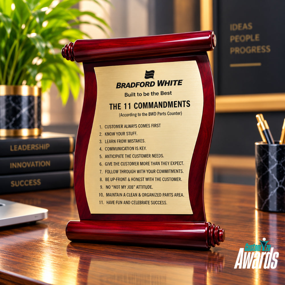 Heritage Rosewood | Leadership Recognition Plaque