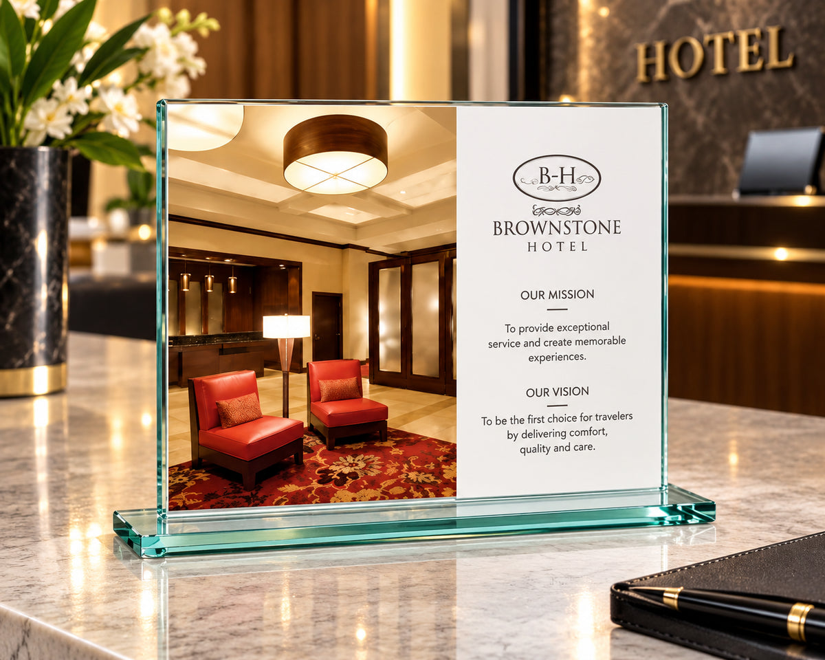 Hospitality Vision | Corporate Mission Glass Award