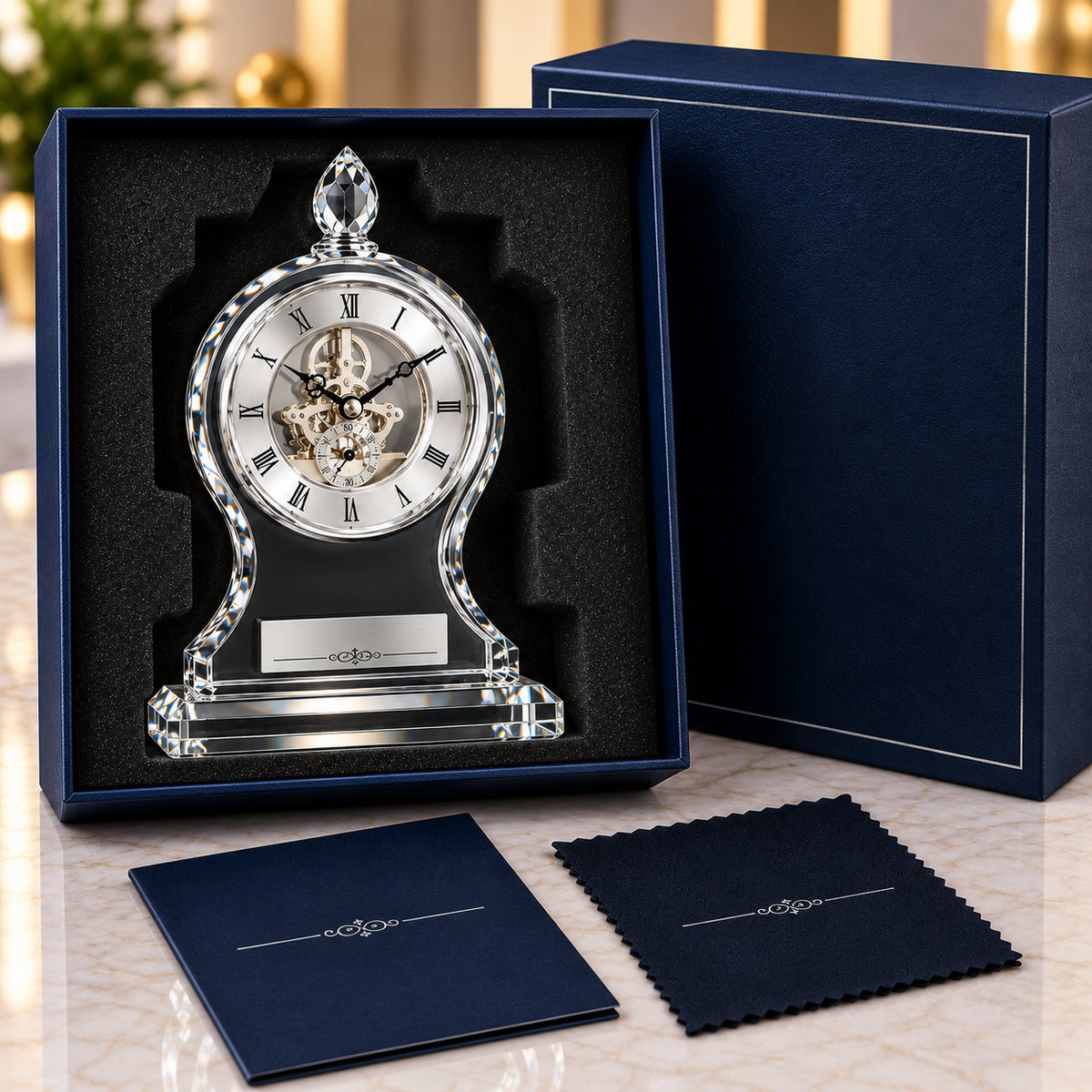 Crystal Dedication | Custom 40 Years Service Award