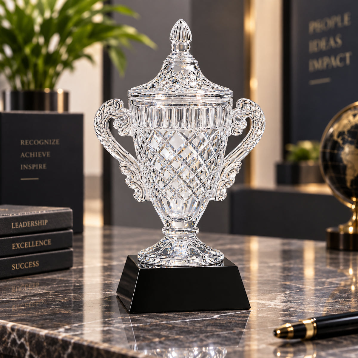 Premier Cup | Custom Engraved Executive Crystal Award