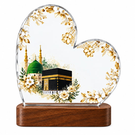 Blessed Journey | Personalized Umrah Mubarak Crystal Award