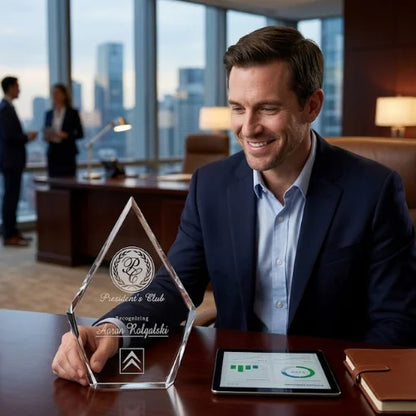 Personalized Coventry Diamond Crystal Award Trophy