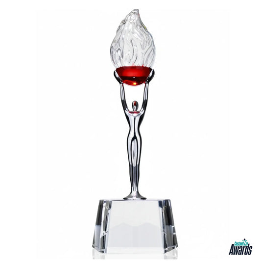 Ruby Flame Crystal Award
