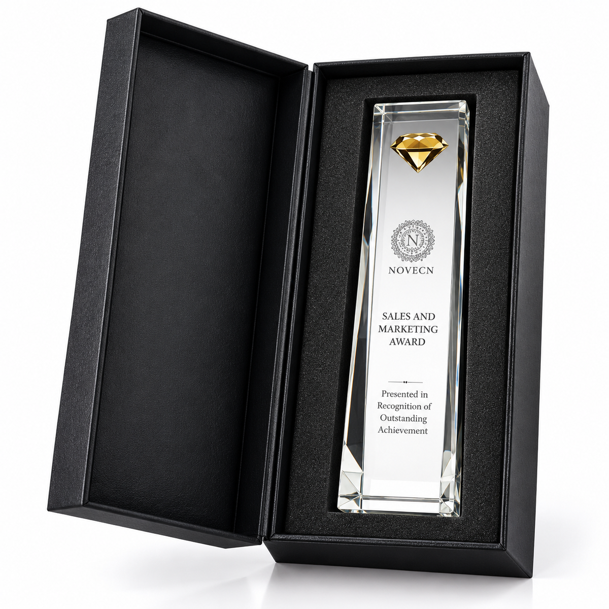 Diamond Crest | Custom Crystal Sales and Marketing Achievement Award