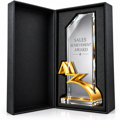 Golden Apex | Custom Crystal Sales Achievement Award