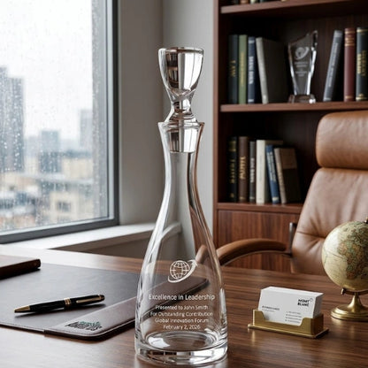 Flask Glass Crystal Award