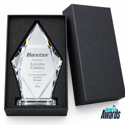 Summit Diamond  | Customized Crystal Award for corporate leadership