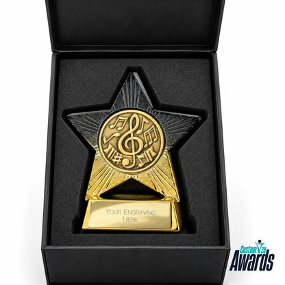 Star plaque | Gold and Black Star Plaque for Employee Recognition