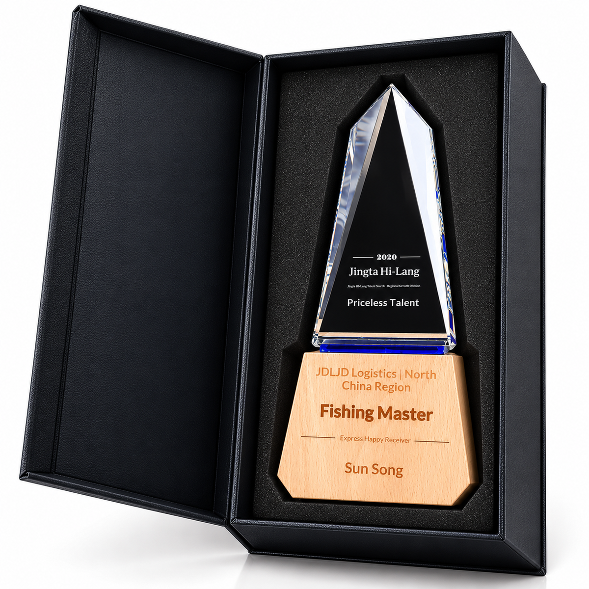 Gratitude Peak | Thanksgiving Crystal and Wood Appreciation Award