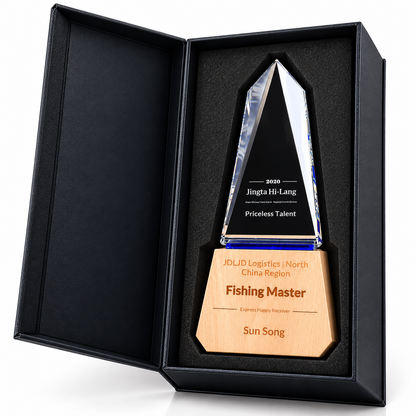 Gratitude Peak | Thanksgiving Crystal and Wood Appreciation Award