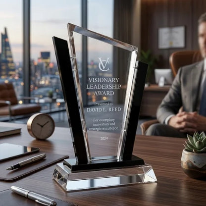 Executive Engraved Rhapsody Crystal Award