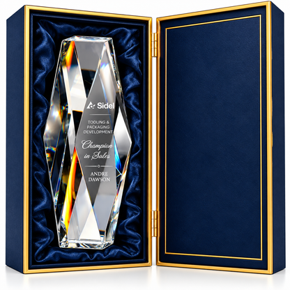 Liberty Facet | Veterans Day Clear Crystal Military Recognition Award