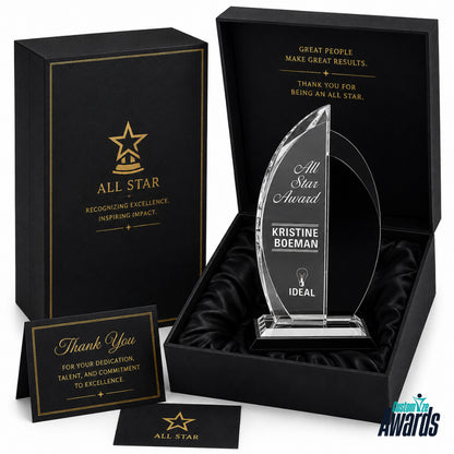 Beacon Crystal | Personalisierbare Firmenkristall-Auszeichnungen