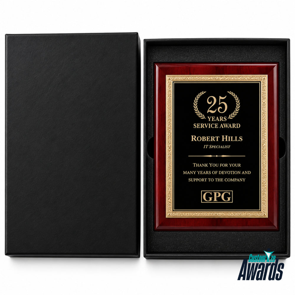 Gemstone Rosewood | Custom Executive Recognition Plaque