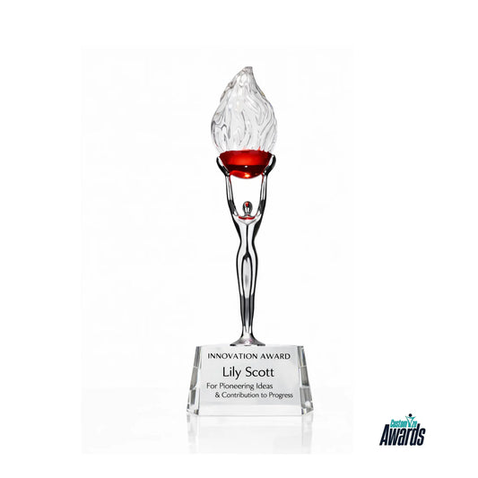 Ruby Flame Crystal Award