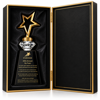 Liberty Starcrest | Veterans Day Gold Star Crystal Recognition Award