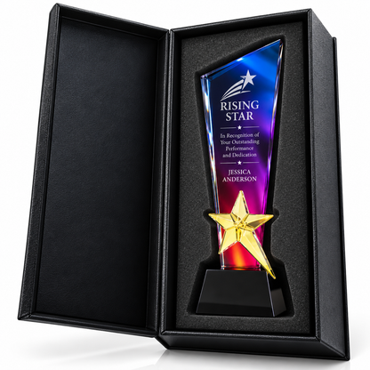 Prism Gratitude | Purple Crystal Thanksgiving Appreciation Award