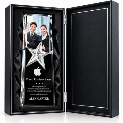 Liberty Legacy | Veterans Day Crystal and Metal Military Recognition Award