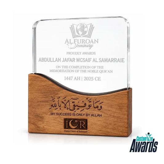 Wave Wood | Custom Acrylic Awards for Corporate Events