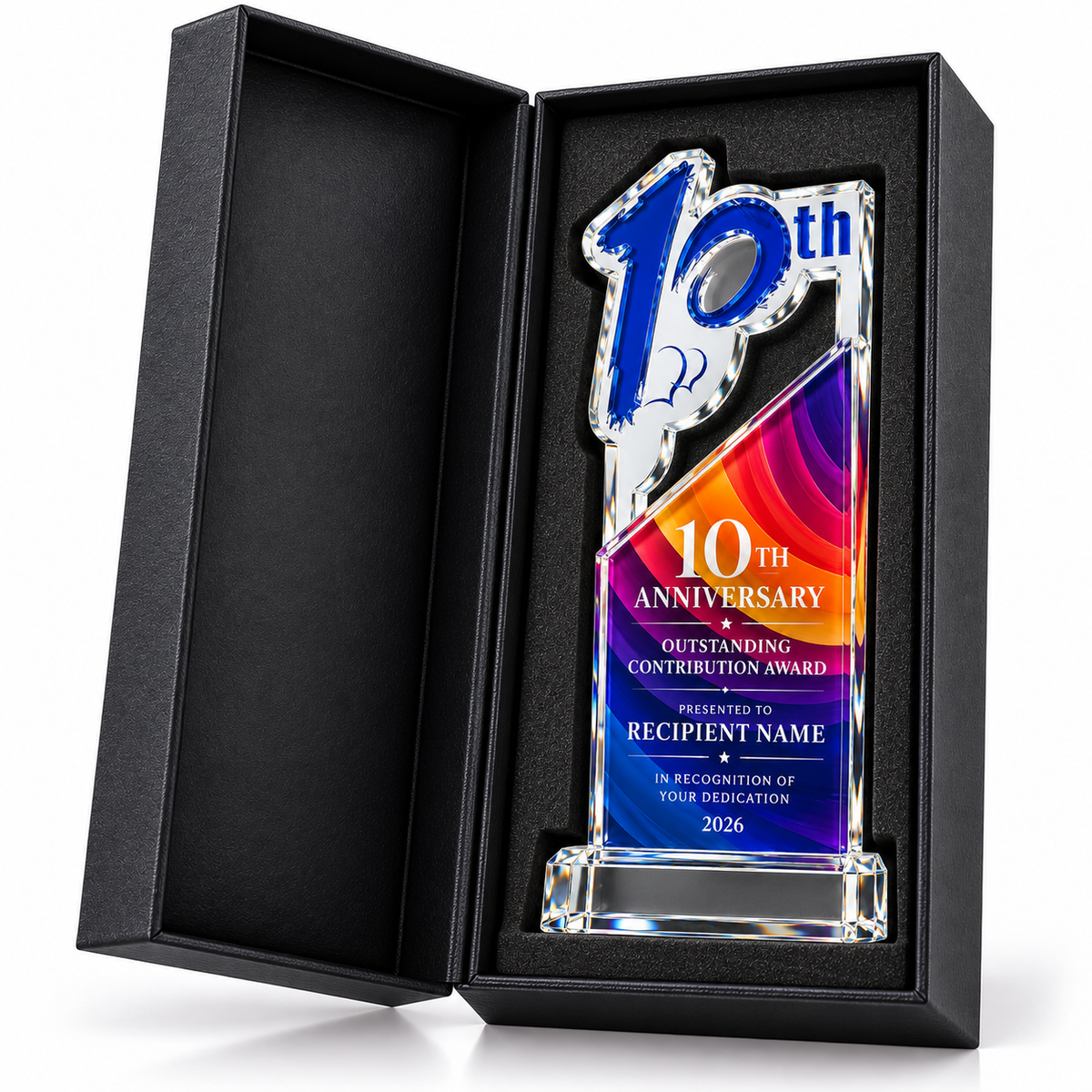 Prism Legacy | Custom Crystal 10th Anniversary Recognition Award