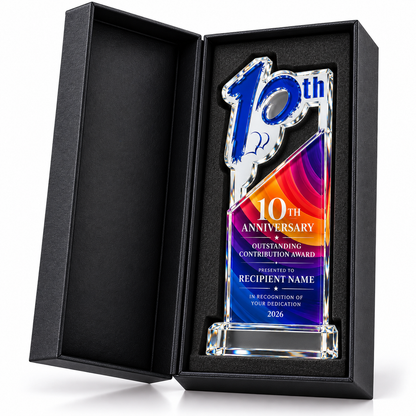 Prism Legacy | Custom Crystal 10th Anniversary Recognition Award