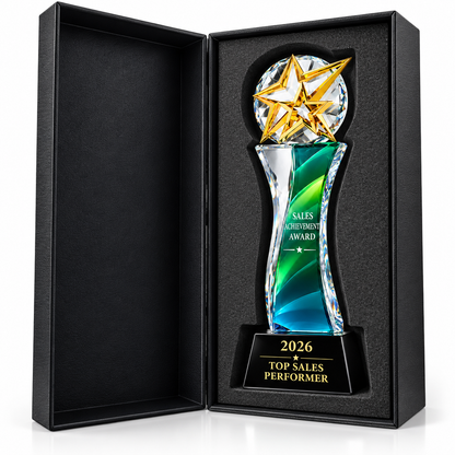 Emerald Summit | Custom Crystal Sales Achievement Award