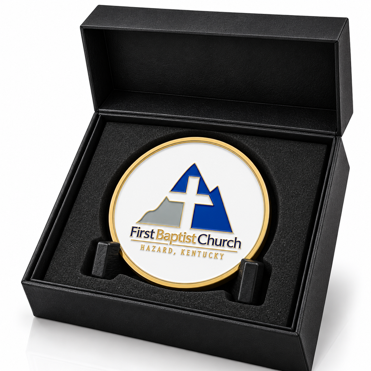 Custom Church | Antique Brass Religious Leadership Recognition Coin