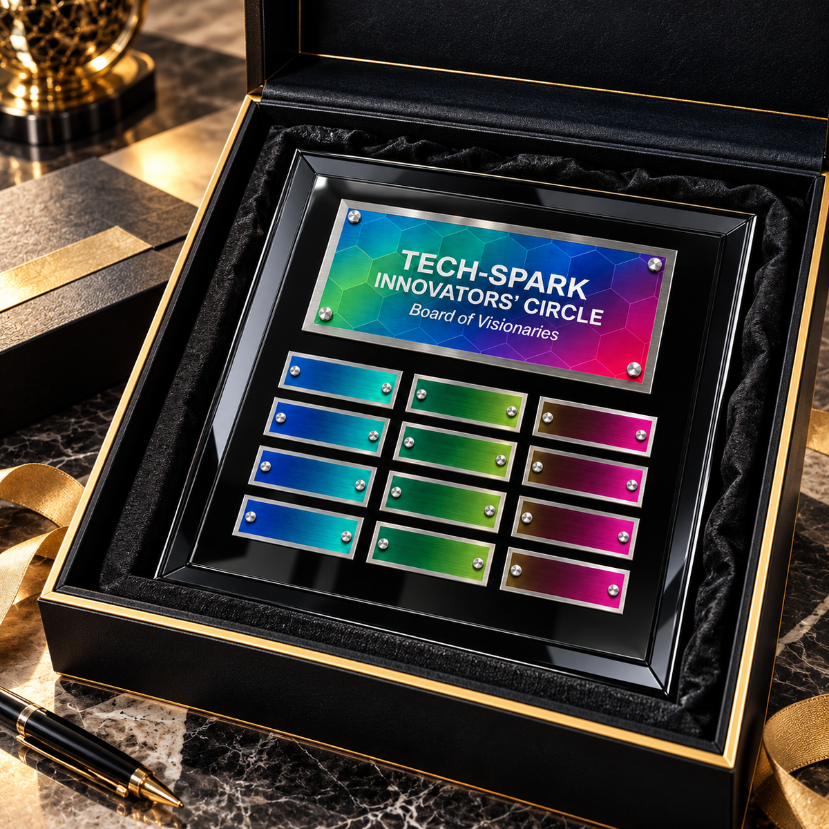Obsidian Summit | Engraved Summit Plaque for Professional Achievement