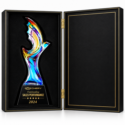 Liberty Flamecrest | Veterans Day Iridescent Military Recognition Award