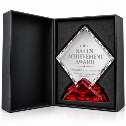 Ruby Crest | Custom Crystal Sales Achievement Award