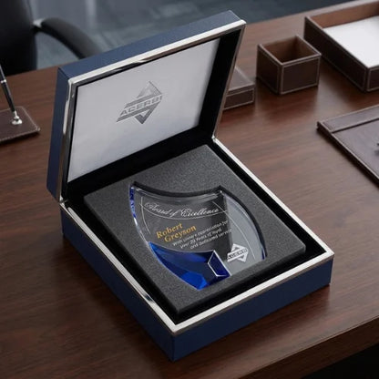 Personalized Blue Allure Indigo Award