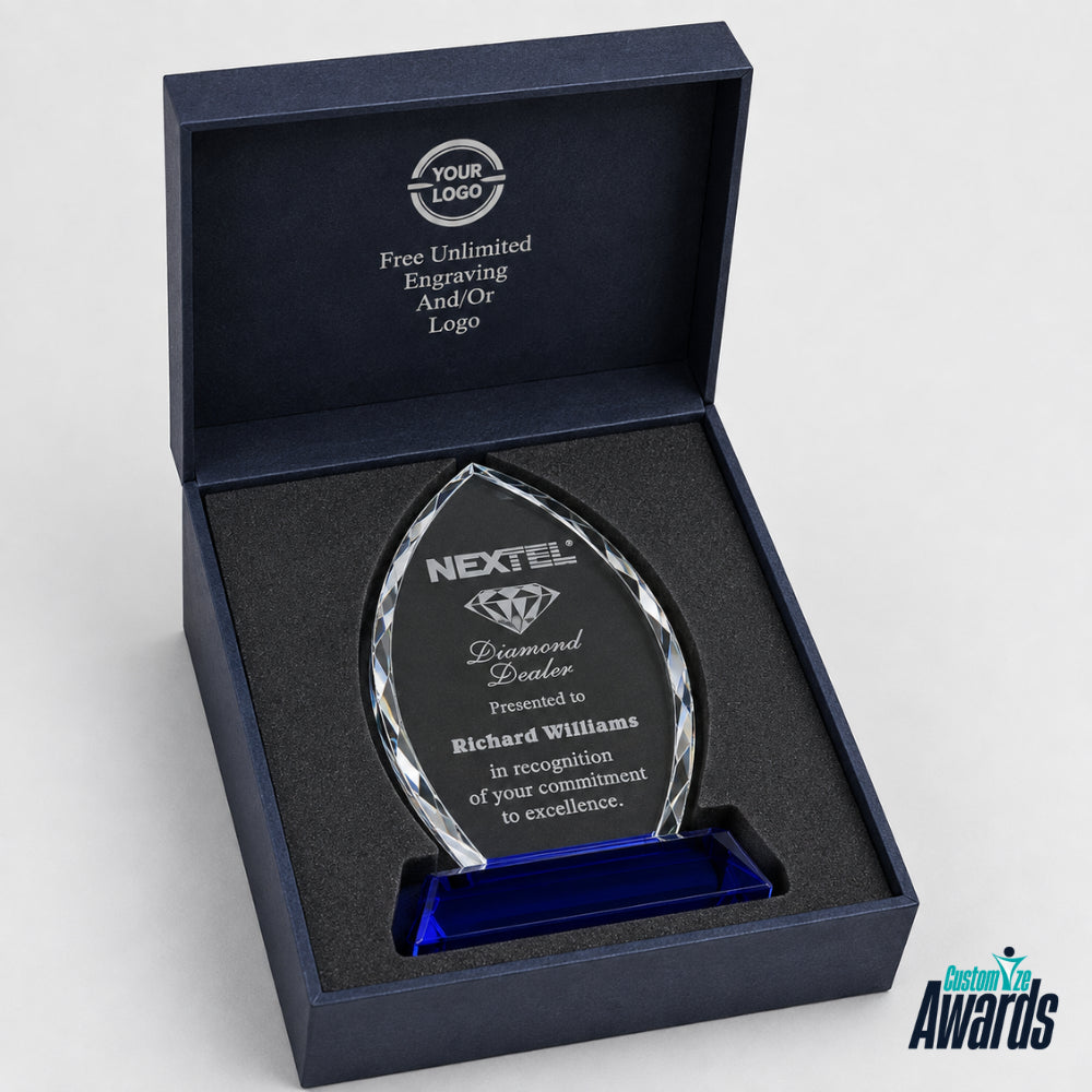 Cool Elliptic | Trophée en cristal gravé