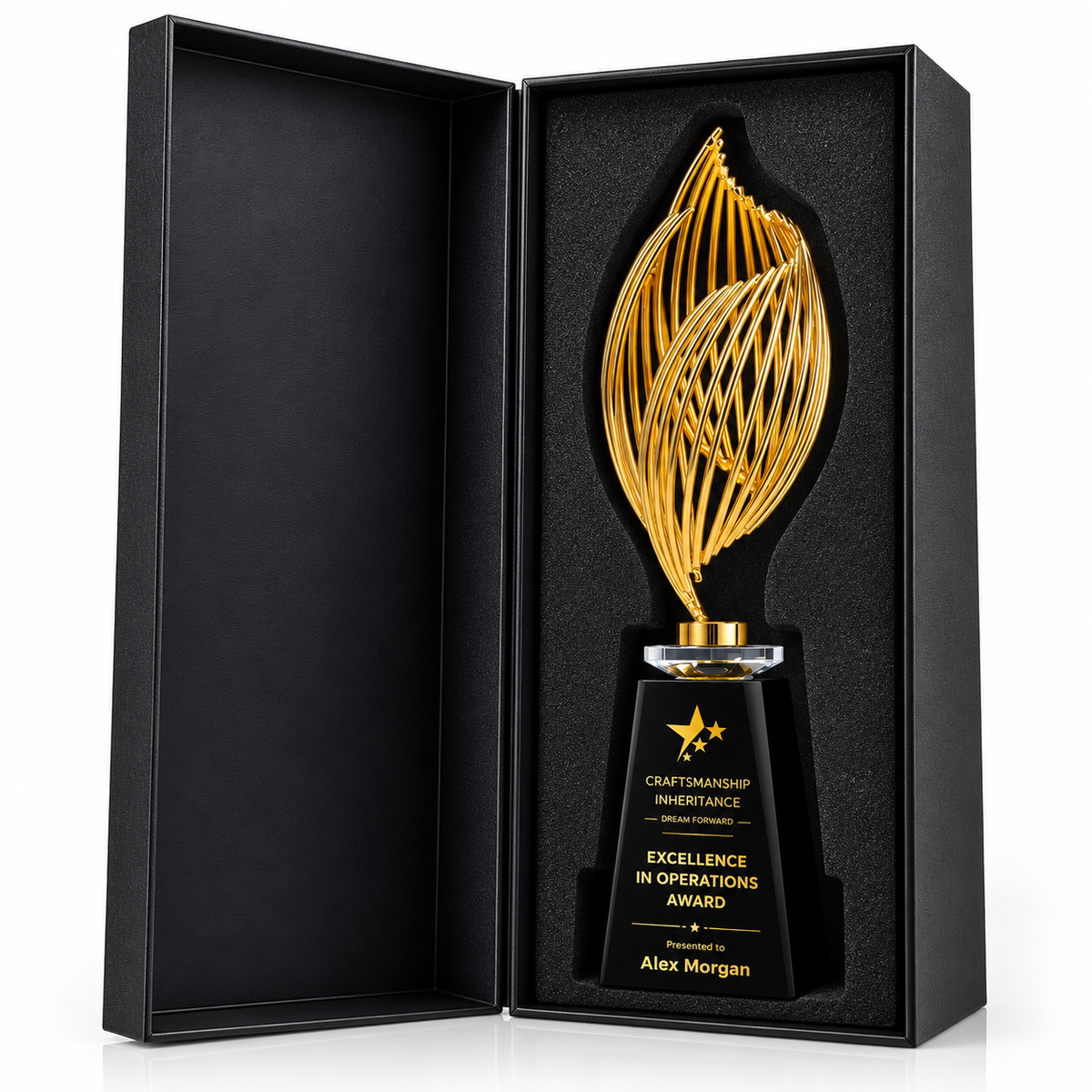 Patriot Flamecrest | Veterans Day Gold Military Service Recognition Award