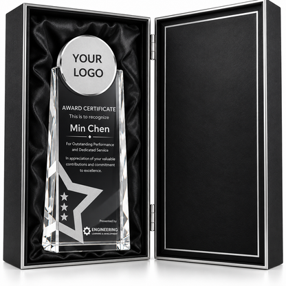 Liberty Beacon | Veterans Day Crystal Military Recognition Award