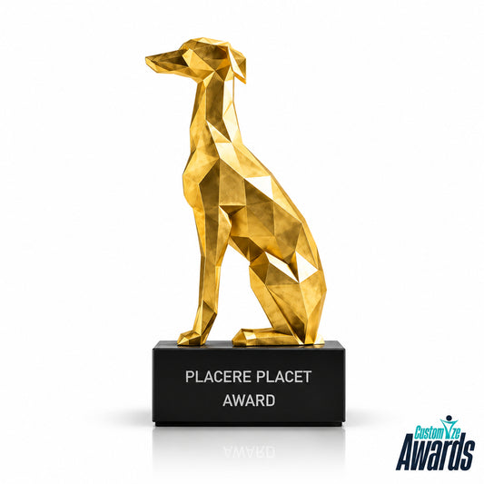 Golden Greyhound |Custom Racing Achievement For Athletic achievement awards