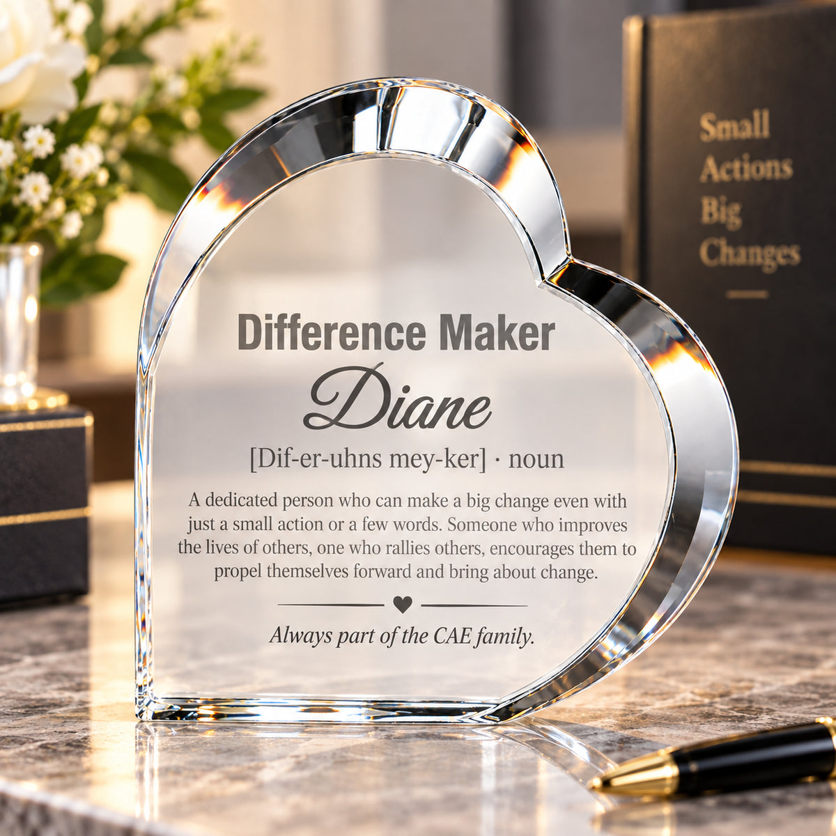 Difference Maker | Employee Impact Recognition Crystal Award