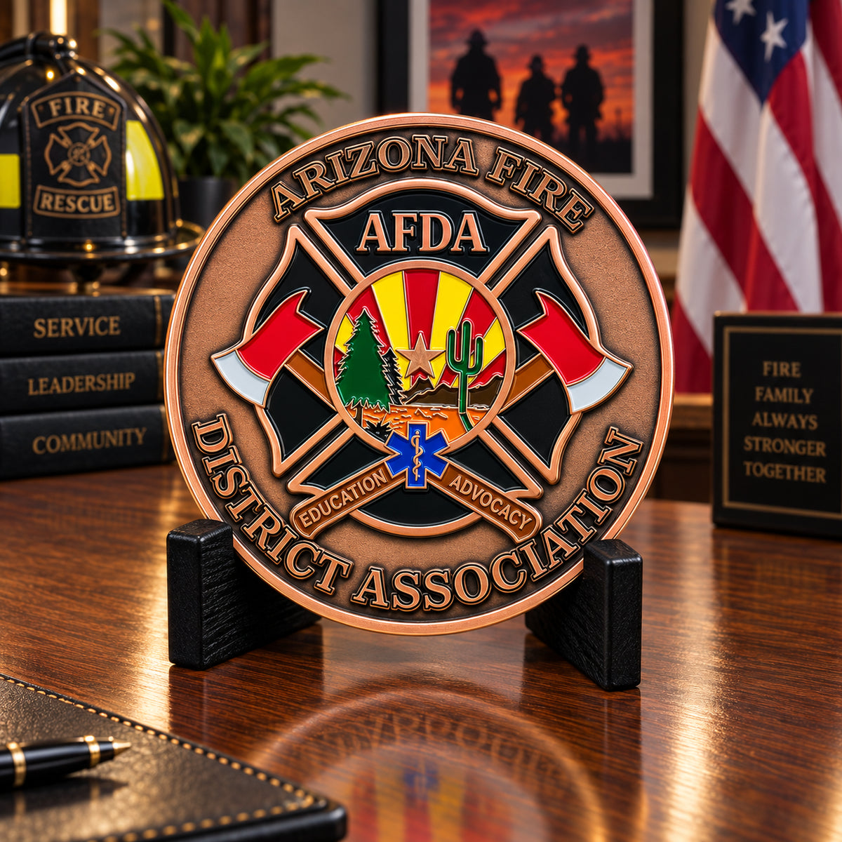 Firefighter Challenge | Personalized Fire Department Service Challenge Coin
