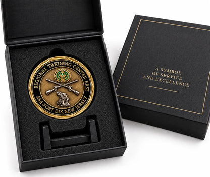 Kundenspezifische militärische Challenge Coin – Antikmessing 3D Army Recognition Coin mit Epoxidbeschichtung