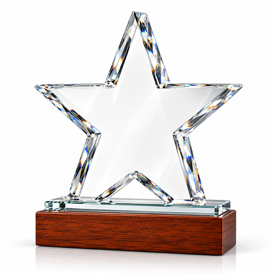 Stellar Recognition | Custom Employee of the Quarter Crystal Award