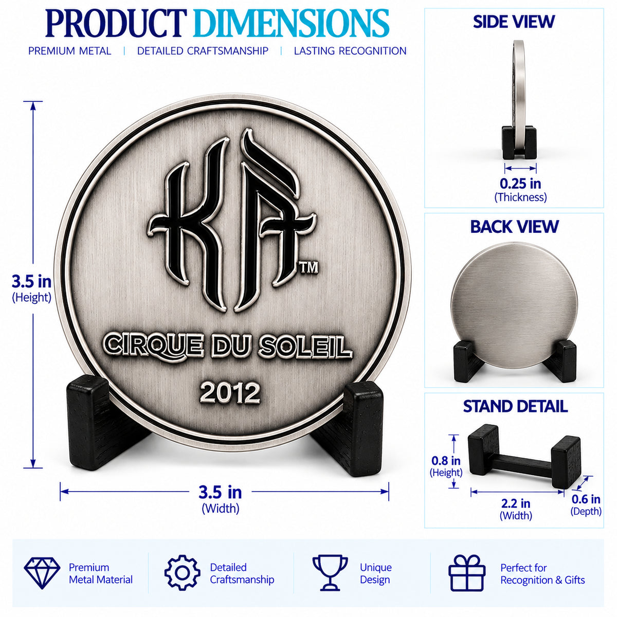 Corporate Challenge | Personalized Corporate Employee Achievement Challenge Coin