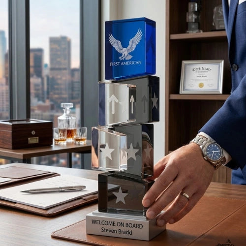 Sapphire Tiered Obelisk Award